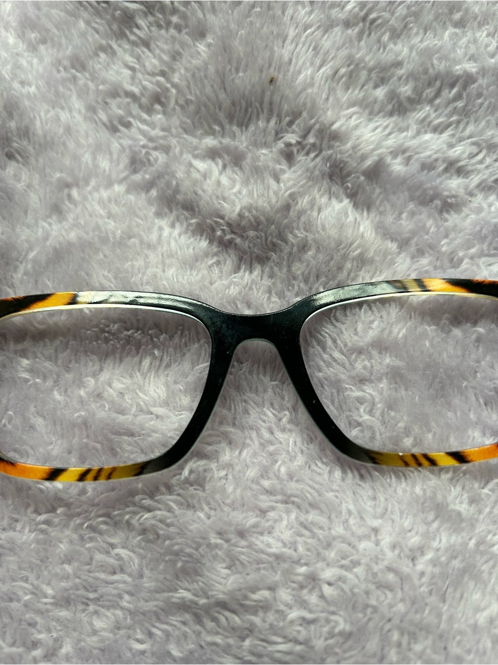 The Bengal Stripes Pair Eyeware Topper for the Larkin frame Black & Brown - Picture 2 of 6